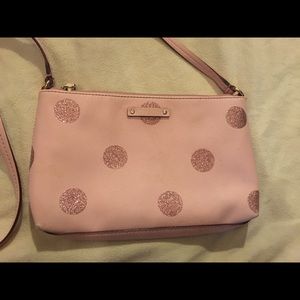 Pink Kate Spade crossbody handbag